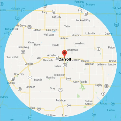 Carroll Area Map